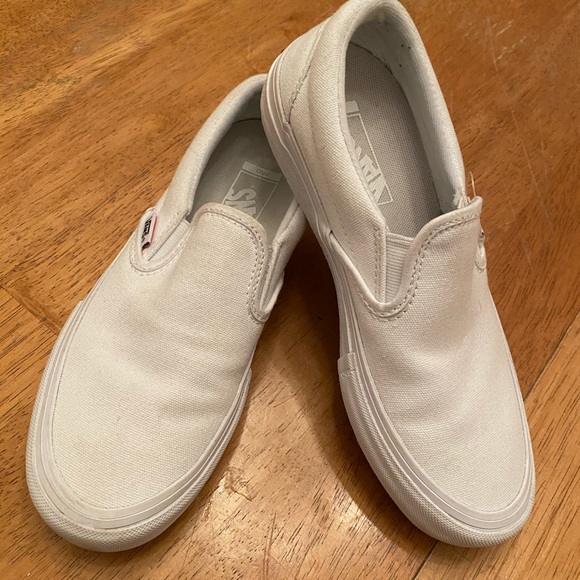 Vans Pro white slip on sneakers  M5, W6.5 unisex - Picture 2 of 16